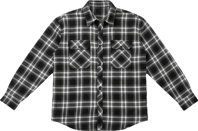 Men Plaid Flannel Shirt Jacket Button Down Long Sleeve Cotton Blend Shirts