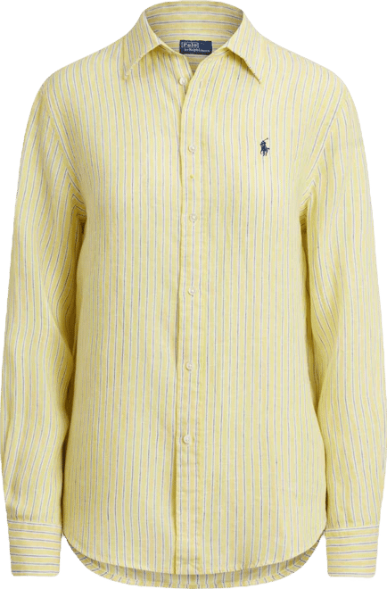 Women's Classic Fit Striped Spread Collar Shirt