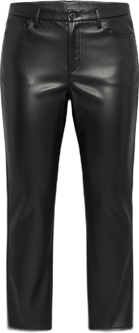 Plus Size Faux Leather Marilyn Straight Pants