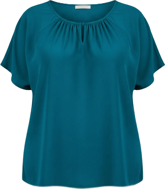 Women's Keyhole Dolman Sleeve Blouse