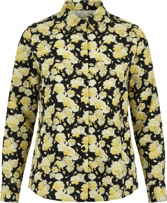 Women's Plus Size Button Front Blouse