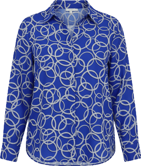 Women's Plus Size Button Front Blouse