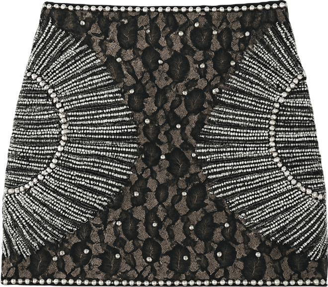 Women's Embellished Sequin Mini Skirt