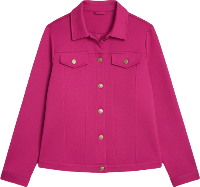 Plus Size Long Sleeve Ponte Jacket