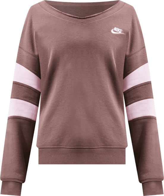 ナイキ スポーツウェア クラブ フリース ウィメンズ オーバーサイズド Vネック スウェットシャツ