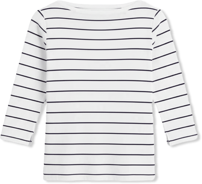 Petite Pima Candy Boat Neck Shitake Top, Macy's Exclusive