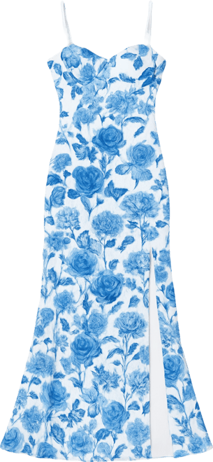 Juniors' Butterfly Sequin Sweetheart Neck Ball Gown