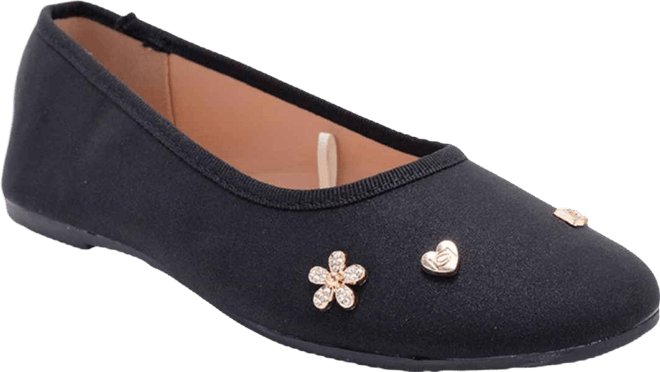 Girls' 1-13 Sparkly Slip-On Ballet Flats
