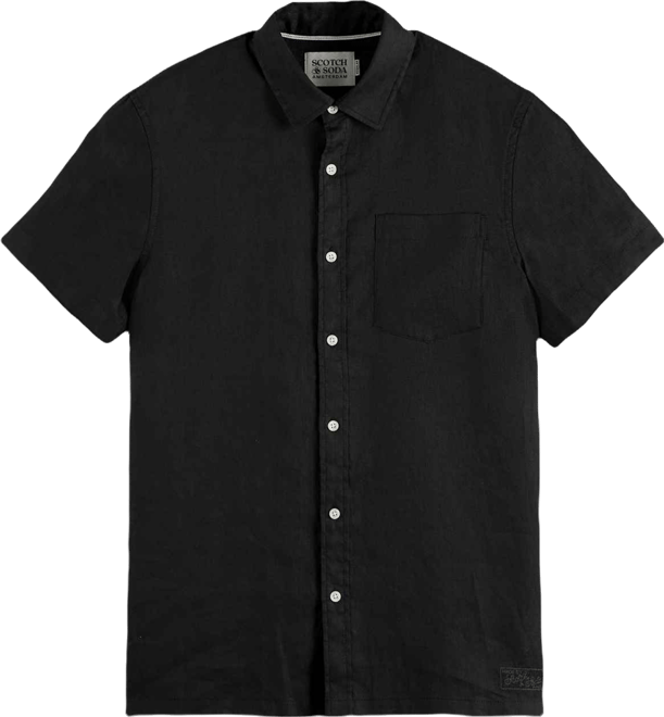 Men's Regular-Fit Button-Down Linen Shirt