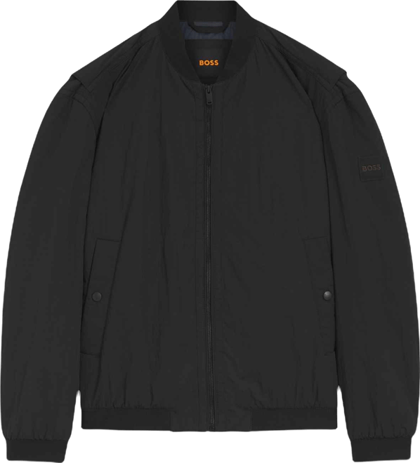 Boss by  Men's Water-Repellent Soft-Touch Fabric Bomber Jacket