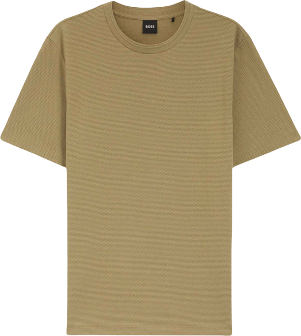 Boss by  Men's Cotton-Blend Bubble-Jacquard T-Shirt
