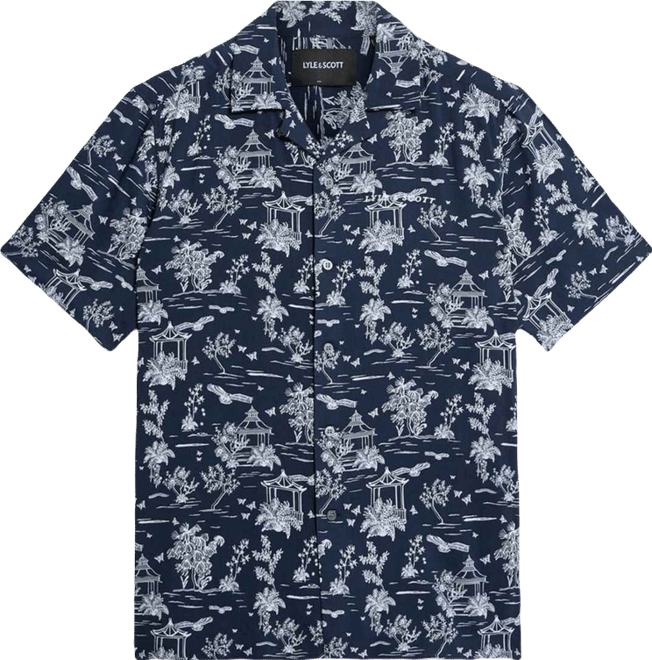 Men's Botanical Garden Print Resort Shirt