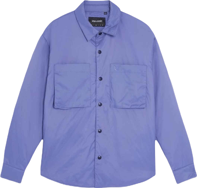 Men's Long Sleeve Collared Insulated Overshirt