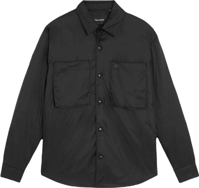 Men's Long Sleeve Collared Insulated Overshirt