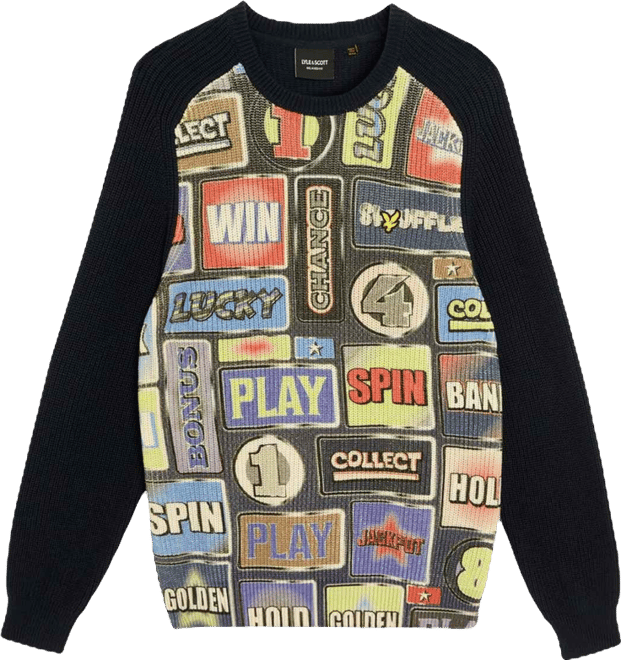 Men's Fruit Machine Graphic Crew Neck Jumper