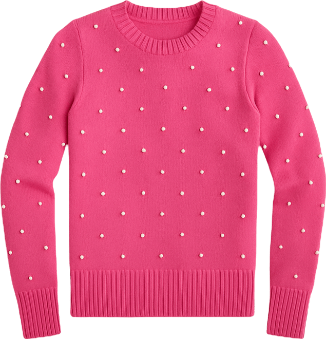 Women's Beaded Crewneck Sweater