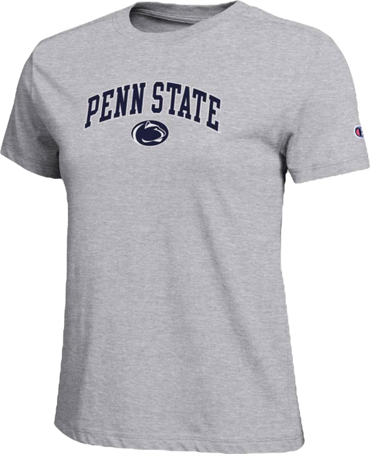 Women's Gray Penn State Nittany Lions Arched Over Logo T-Shirt