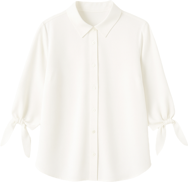 Women's Tie Sleeve Collar Top