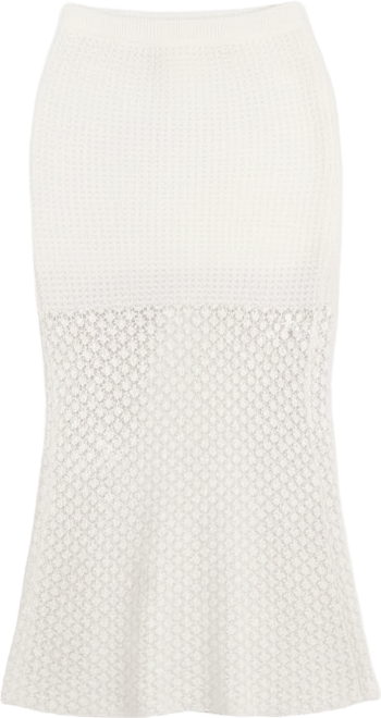 Juniors' Pull-On Crochet Maxi Skirt