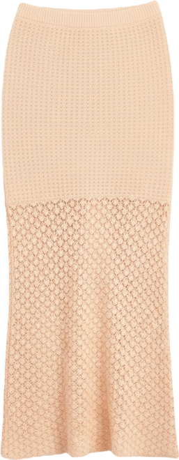 Juniors' Pull-On Crochet Maxi Skirt