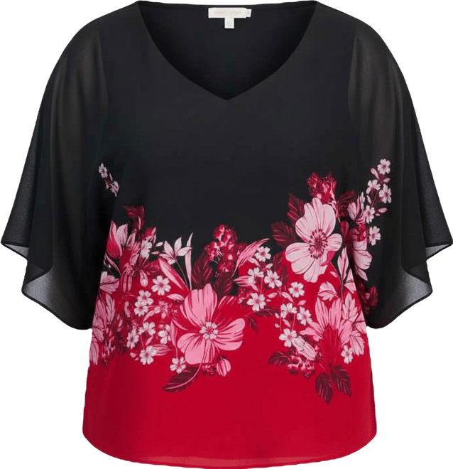 Women's Love Story Overlay Blouse