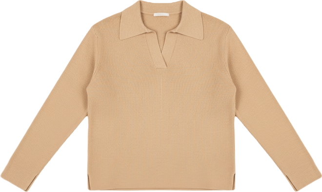 Women's Collared Knit Sweater