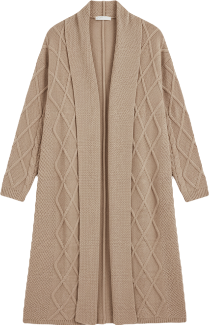 Women's Paris Longline Cable Cardi
