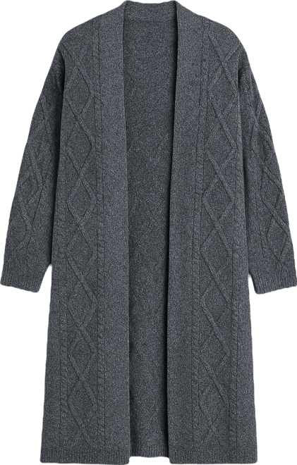 Women's Paris Longline Cable Cardi