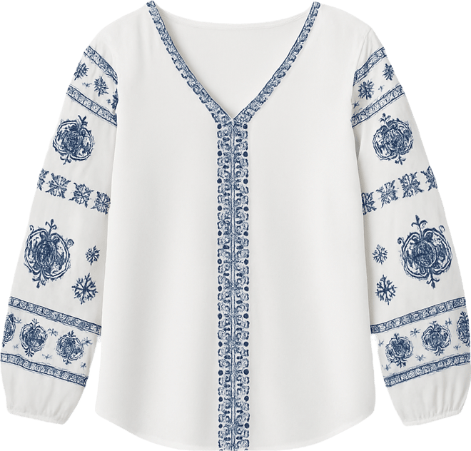 Women's Angelina Embroidered Blouse