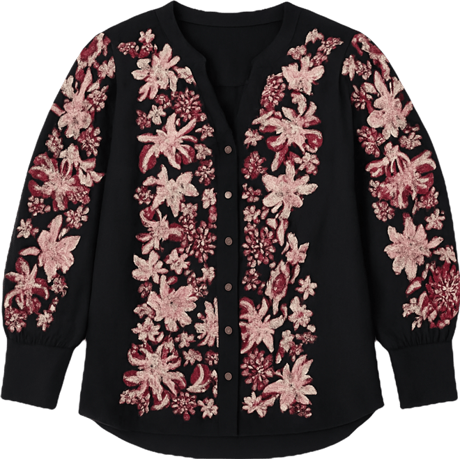 Women's Plus Size Sofia Long Sleeve Blouse