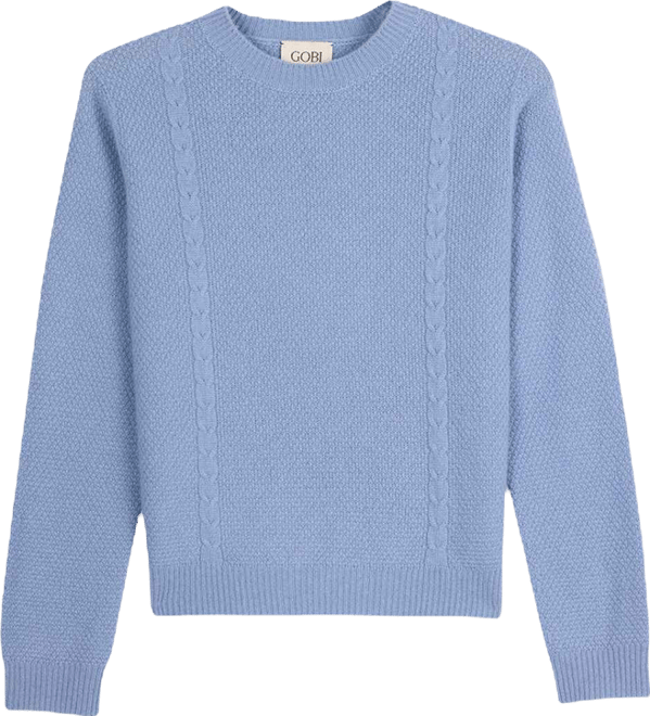 Women's Cropped Crewneck Cashmere Sweater
