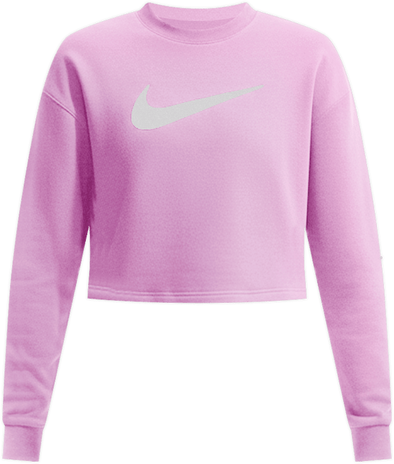 Nike Pro Sudadera de French Terry Dri-FIT de cuello redondo para mujer