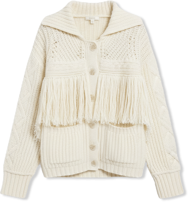 Women's Button-Front Fringe Cardigan, Macy's Exclusive