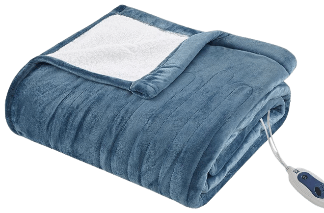 True North by Sleep Philosophy Ultra Soft Reversible Plush Heated Electric  Blanket
