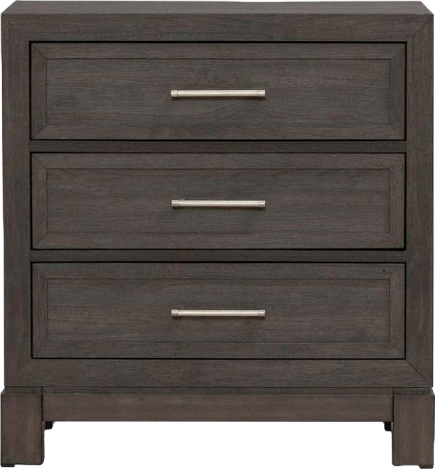 Modern Edge Bedroom Nightstand w/ Charging Station Usb-a Usb-c