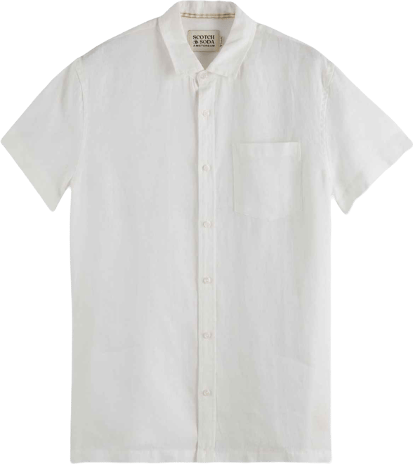 Men's Regular-Fit Button-Down Linen Shirt