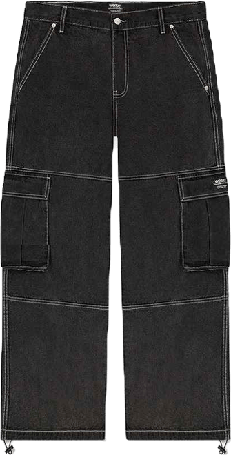 Men's Baggy Denim Cargo Pants