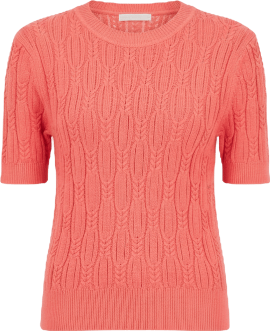 Nautica Women's Cotton Cable-Knit Sweater