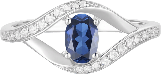 Lab Grown Multi Gemstone Ring in Sterling Silver (also in 14k Gold Over Sterling Silver)