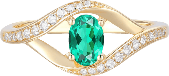 Lab Grown Multi Gemstone Ring in Sterling Silver (also in 14k Gold Over Sterling Silver)