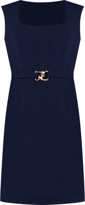 Petite Sleeveless Belted Sheath Dress