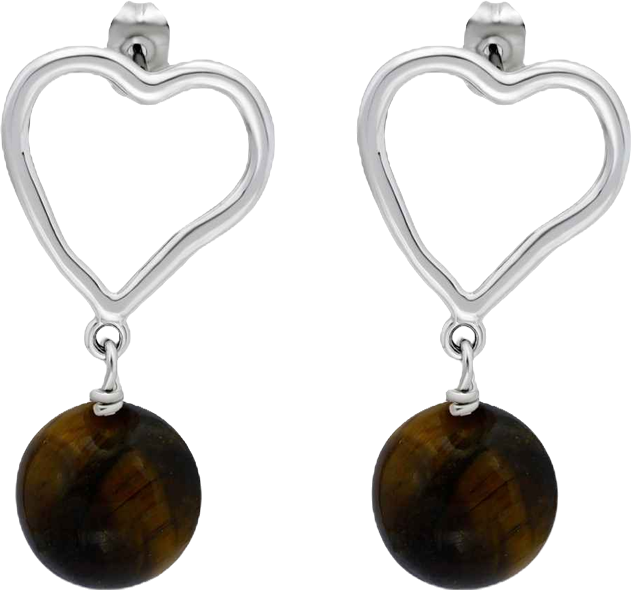 Silver Plated Open Heart Post Earrings