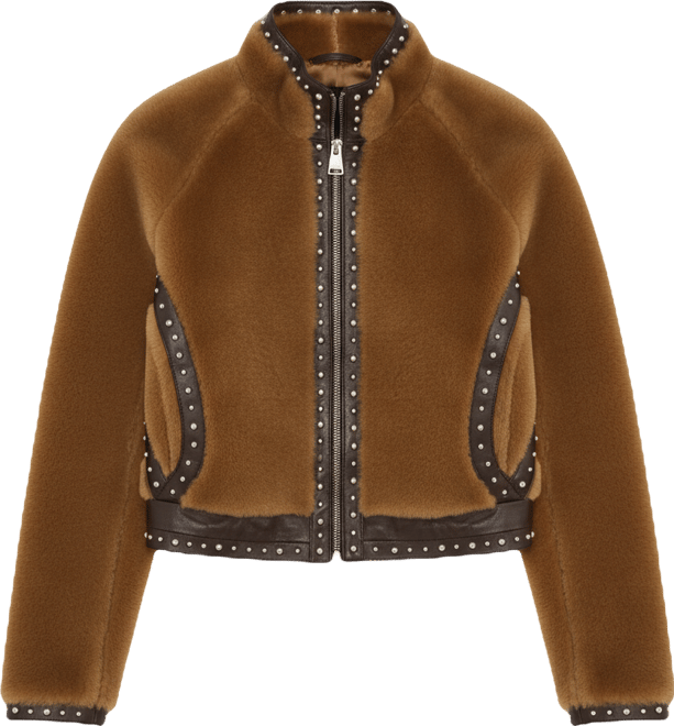Women's Shearling Studded Jacket