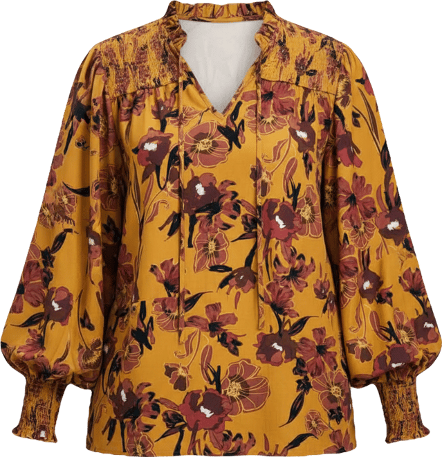 Women's Abby Blouson Sleeve Blouse