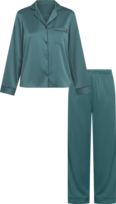 Women's Satin Pj Set Long Pajama