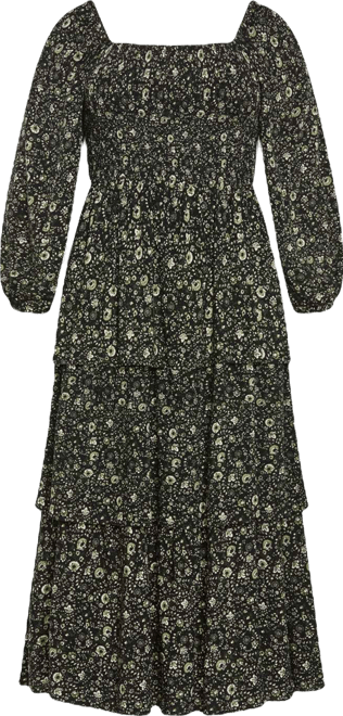 Plus Size Dahlia Tiered Maxi Dress