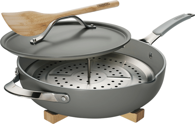 All-in-One Forged 5-Pc. Aluminum Ceramic Jumbo Cooker Set