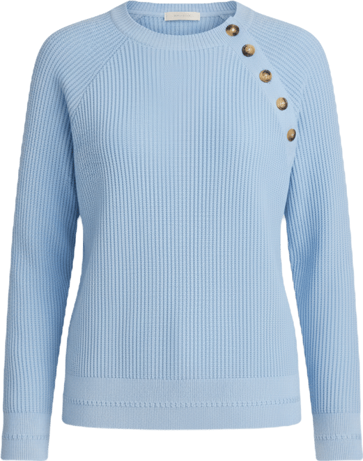 Women's Long-Sleeve Button Detail Sweater