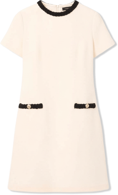 Women's Short-Sleeve Tweed Dress