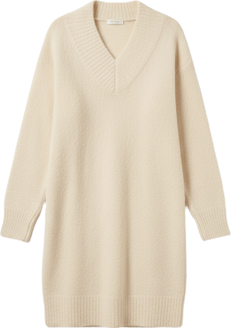 Women's V Neck Knit Dress